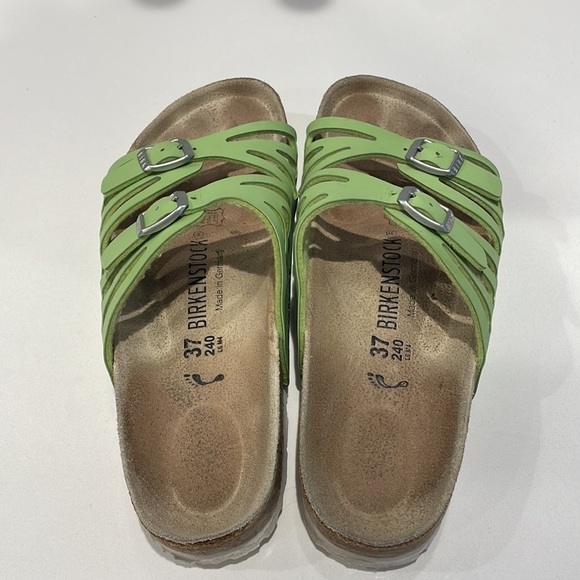 Birkenstock Green Leather Buckle Sandals—Adjustable—GREAT!! Excellent Cond-37 - Picture 3 of 9